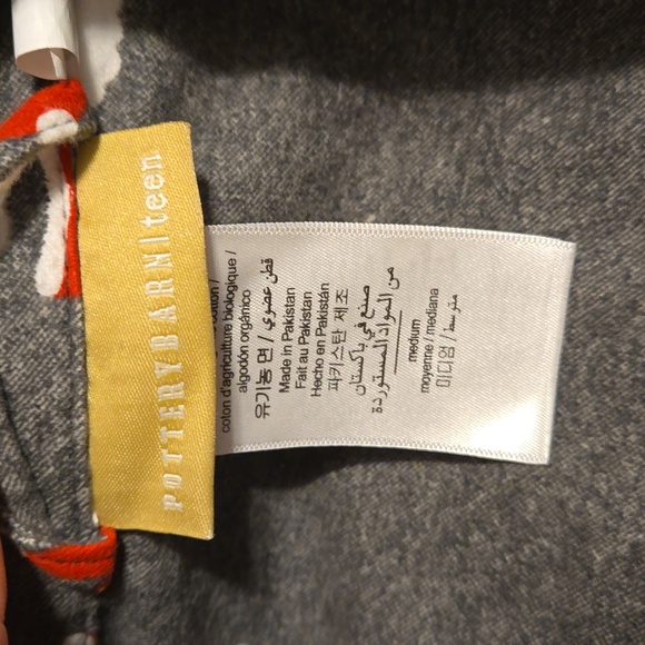 Pottery Barn Teen Cool Santa Christmas Flanel Pajamas Set TWO piece Medium - Picture 4 of 7